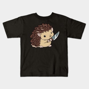 Hedgehog with a knife! Kids T-Shirt